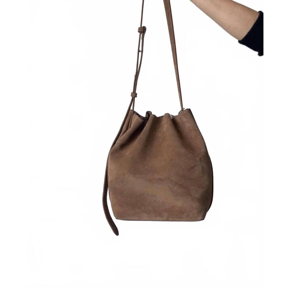 NEW AESTHER EKME women's marin supple handbag in suede date - Picture 2 of 8
